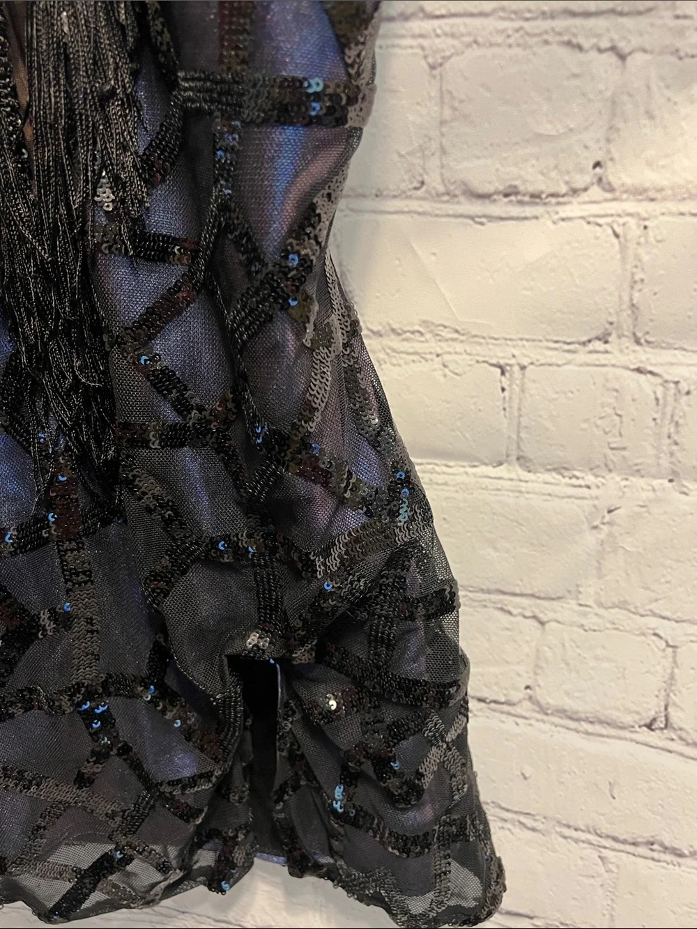 Revolution Fine By Me Black Iridescent Sequin Dress costume